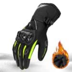 Gant moto hiver thermique jaune